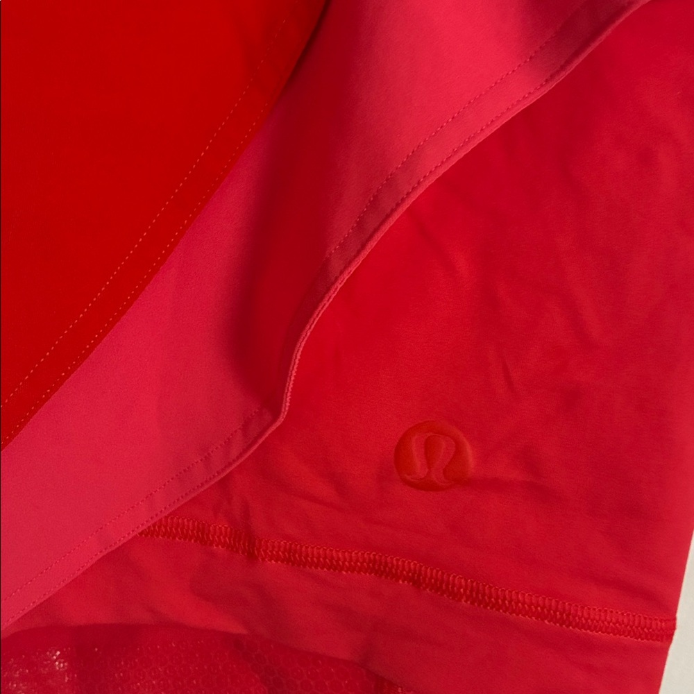 Lululemon Asymmetrical Layered High Rise Hot Heat Lip Gloss Tennis Skirt - Picture 2 of 4